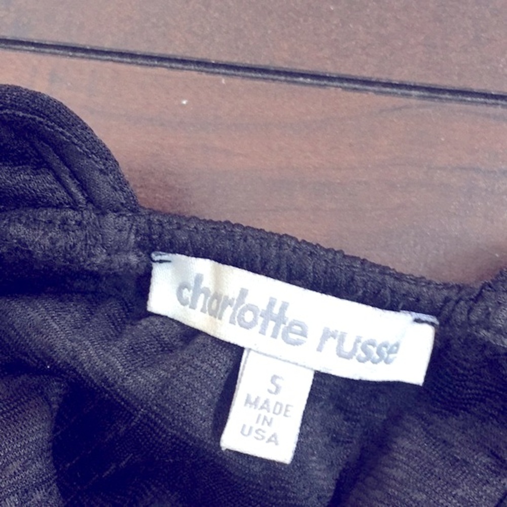 CHARLOTTE RUSSE Mini Black dress teardrop open back - Picture 9 of 10